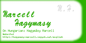 marcell hagymasy business card